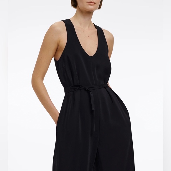 CO Sleeveless Wide-Leg Drawstring Jumpsuit - Picture 3 of 8